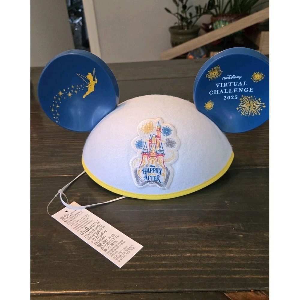 runDisney Virtual Challenge 2025 Happily Ever After Mickey Ears Hat Cap Disney